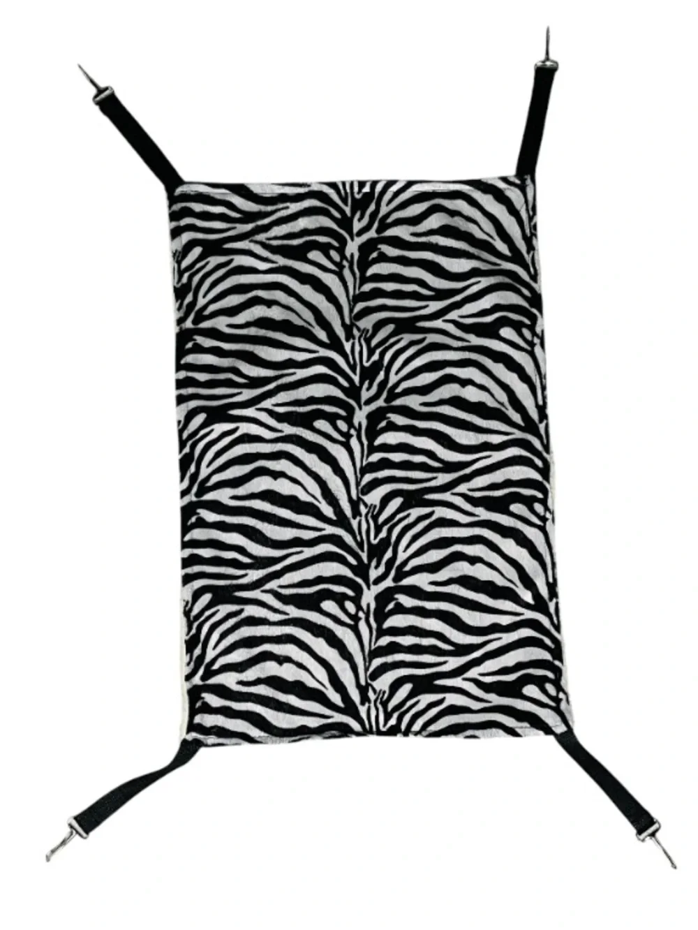 Zebra-Print Cat Hammock Bed + Cooling Pad